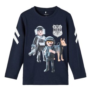 Name It Bluse T-shirt LS Dohn Playmobil Dark Sapphire