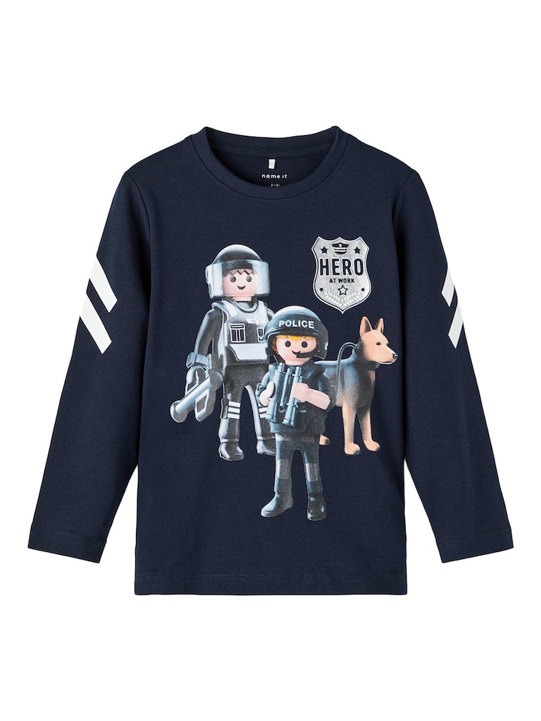 Name It Bluse T-shirt LS Dohn Playmobil Dark Sapphire