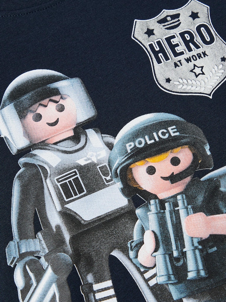 Name It Bluse T-shirt LS Dohn Playmobil Dark Sapphire - Billede 3