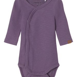 Name It Slå om Body LS Allie Wrap Purple Sage