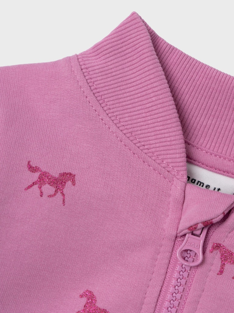 Name It Cardigan LS Sweat Bascha Cyclamen - Billede 3