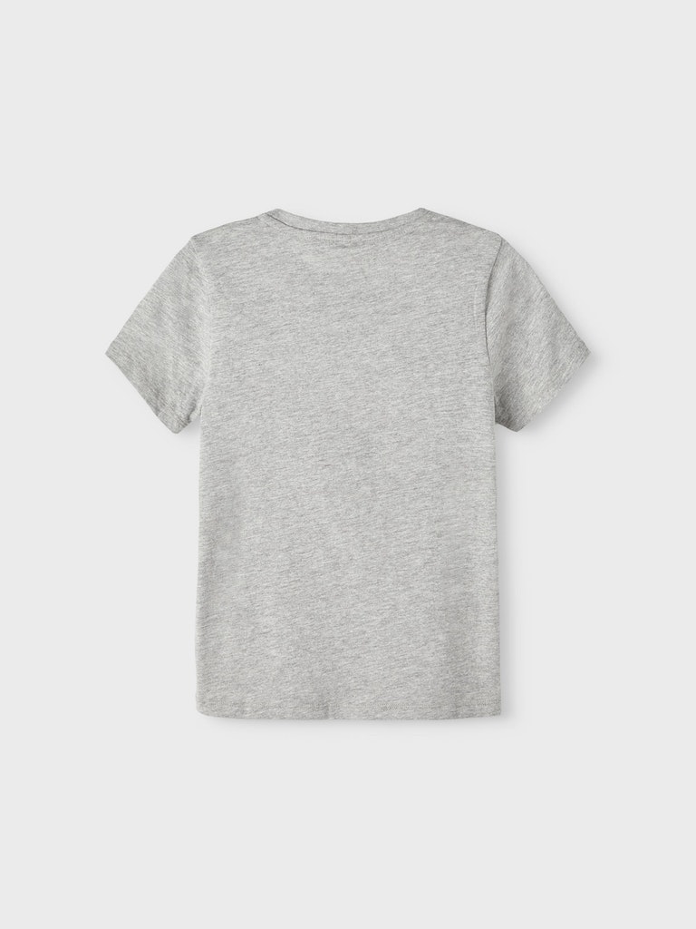 Name It Bluse T-shirt SS Bruno Grey Melange - Billede 2
