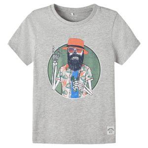 Name It Bluse T-shirt SS Bruno Grey Melange