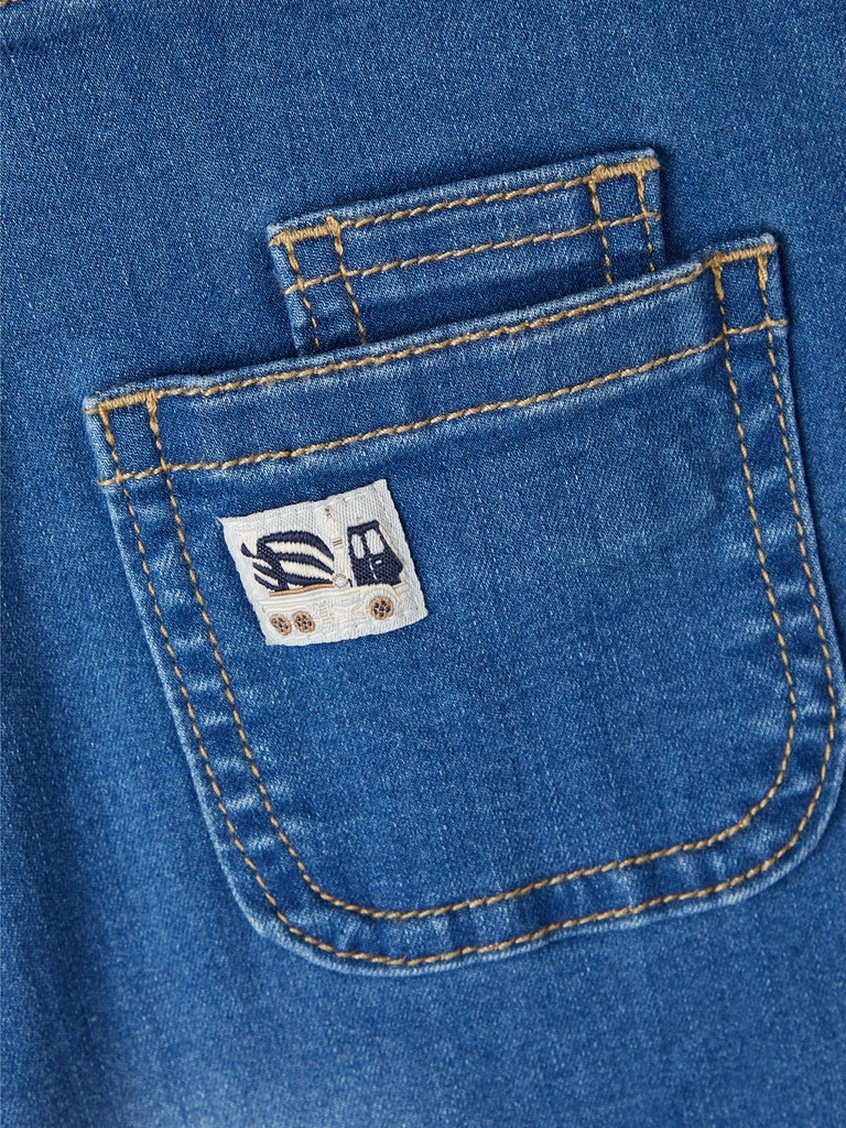 Name It Overalls Denim Ben Baggy Medium Blue Denim - Billede 3