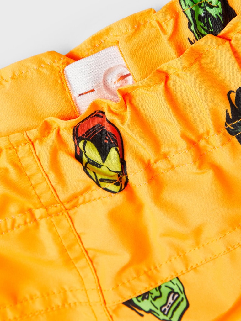Name It Badeshorts Mag Marvel Orange Pop - Billede 3