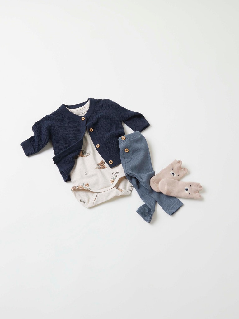 Name It Cardigan LS Strik Dabil Dark Sapphire - Billede 4
