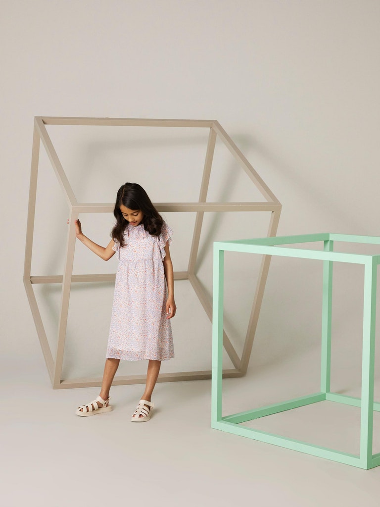 Name It Kjole SS Fisilk Peach Nectar - Billede 4