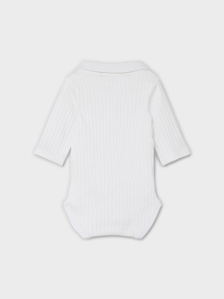Name It Body LS Polo Falvan Bright White - Billede 3