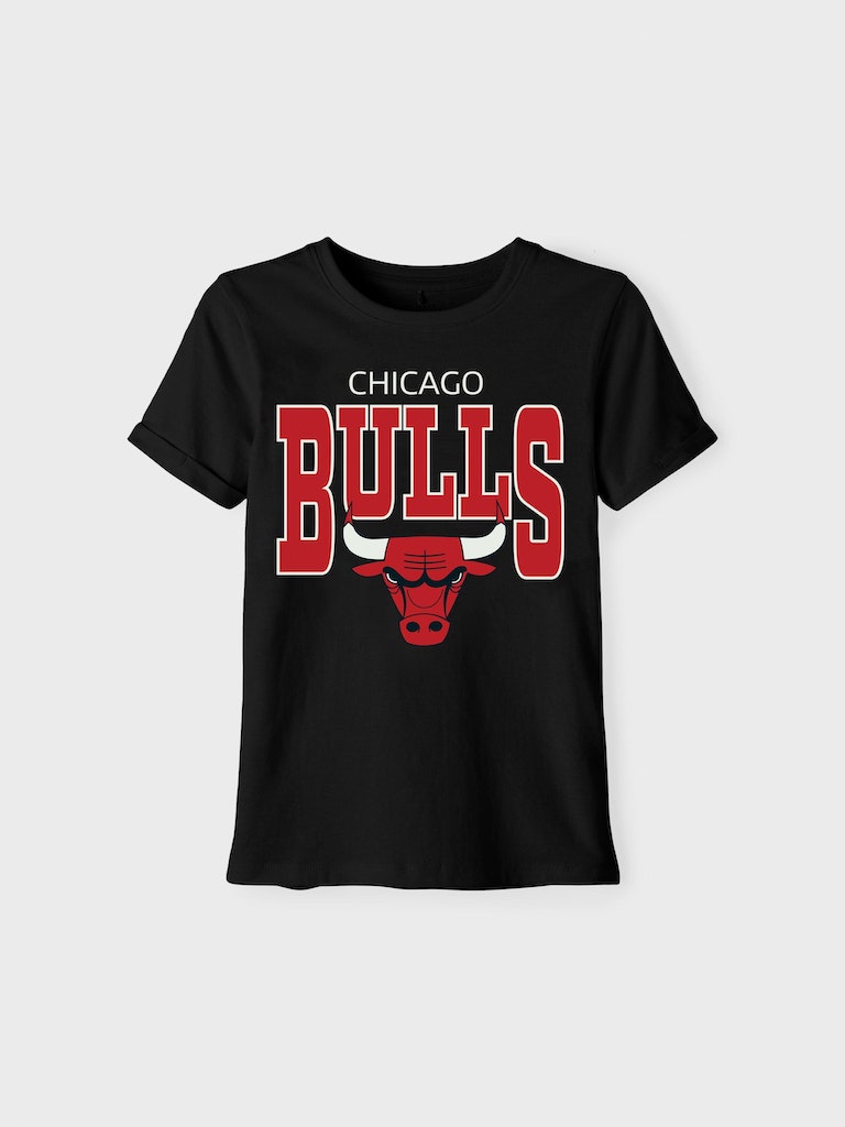 Name It Bluse T-shirt SS Mads NBA Chicago Bulls Black