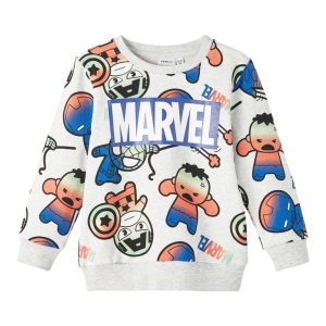 Name It Sweatshirt LS Filup Marvel Light Grey Melange