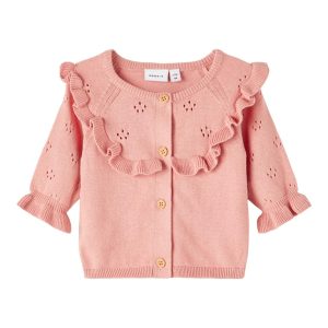 Name It Cardigan LS Strik Hella Rose Tan