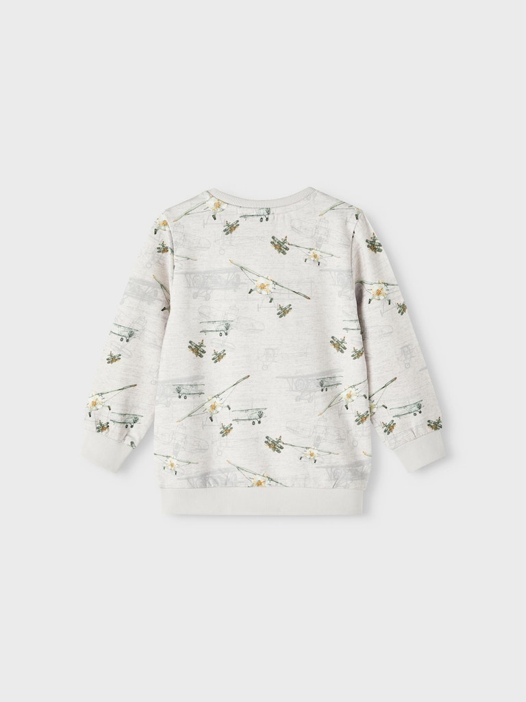 Name It Sweatshirt LS Halfdan Light Grey Melange - Billede 2