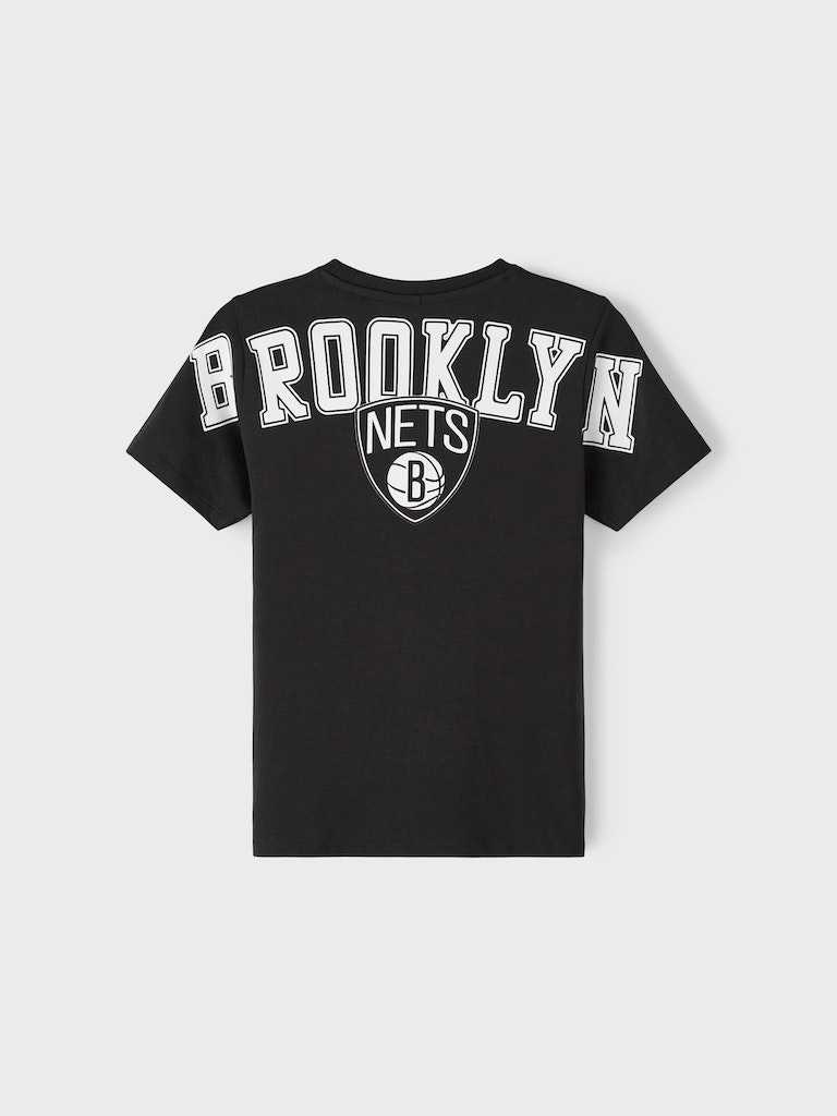 Name It Bluse T-shirt SS Abdiel NBA Nets Black - Billede 2