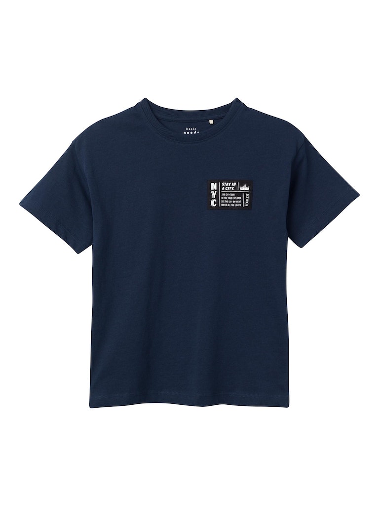 Name It T-shirt SS Vector Loose Dark Sapphire