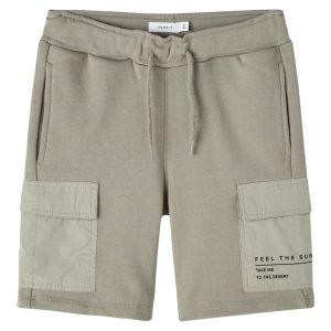 Name It Cargo Shorts Hagnus Sweat Loose Dried Sage
