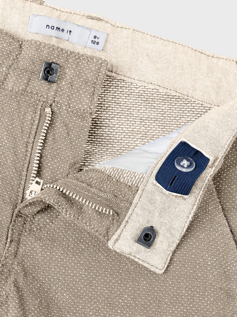 Name It Shorts Ryan Twill Long Humus - Billede 3
