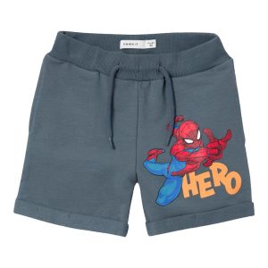 Name It Shorts Aubin Spiderman Sweat Stormy Weather