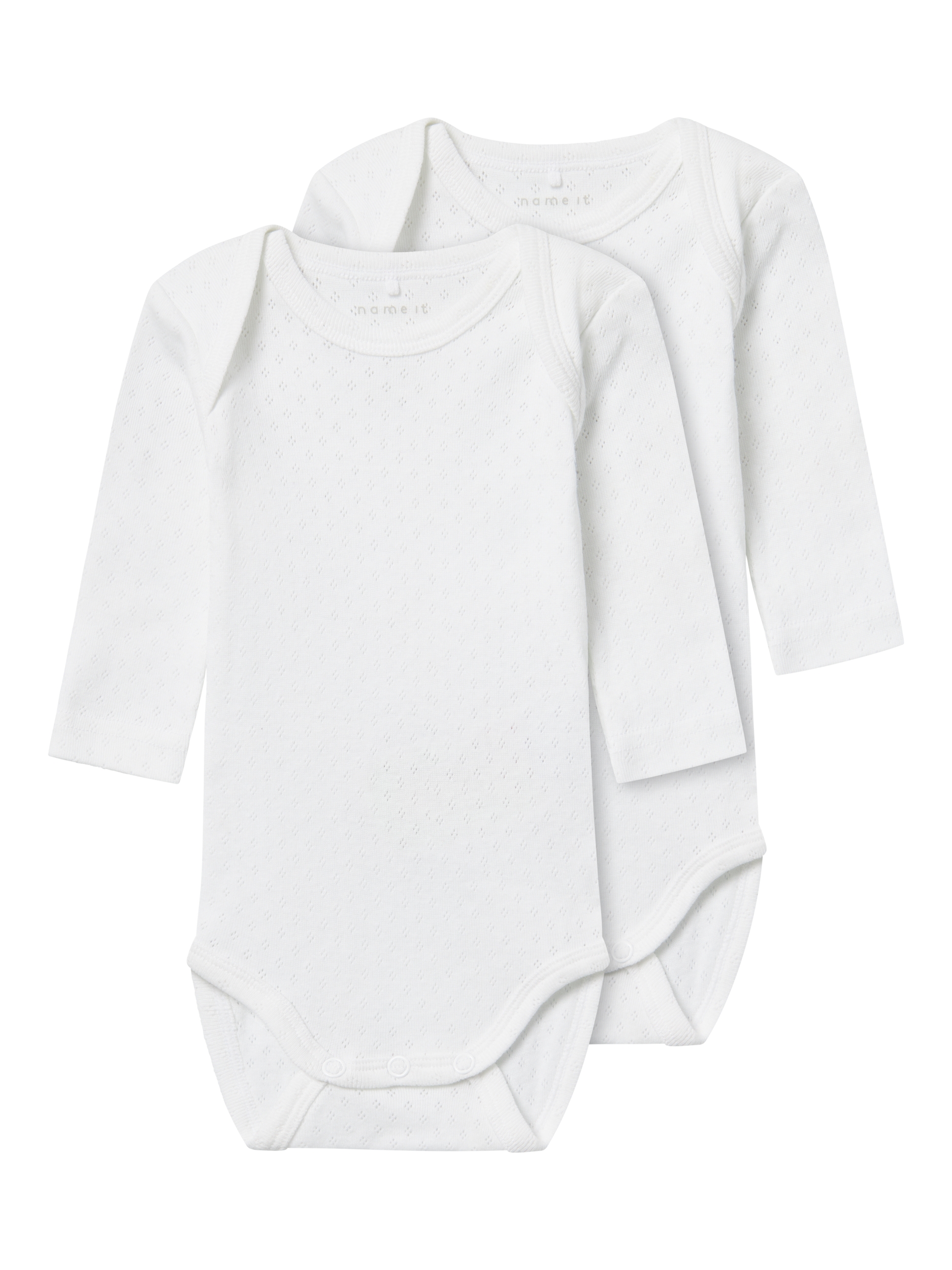 Name It Body LS 2-pak Needledrop Bright White