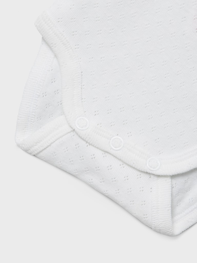 Name It Body LS 2-pak Needledrop Bright White - Billede 5