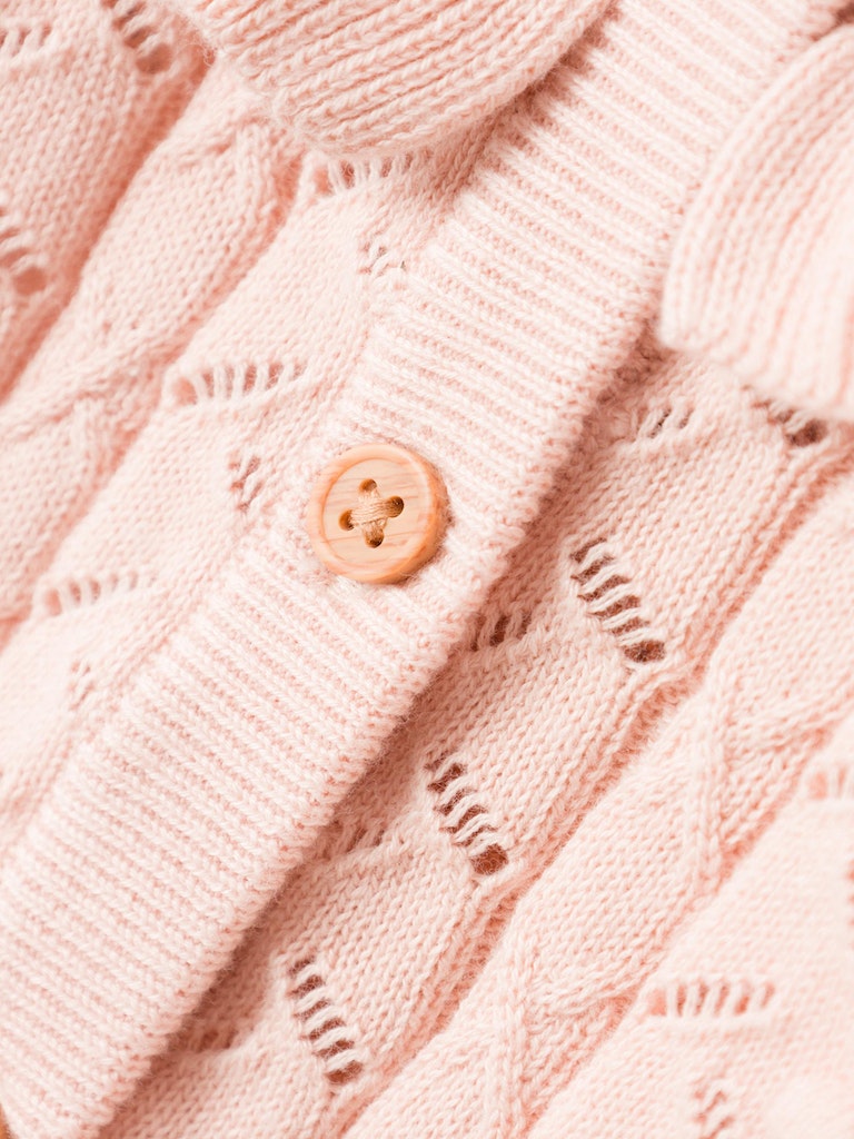 Name It Cardigan LS Strik Tosol Sepia Rose - Billede 3