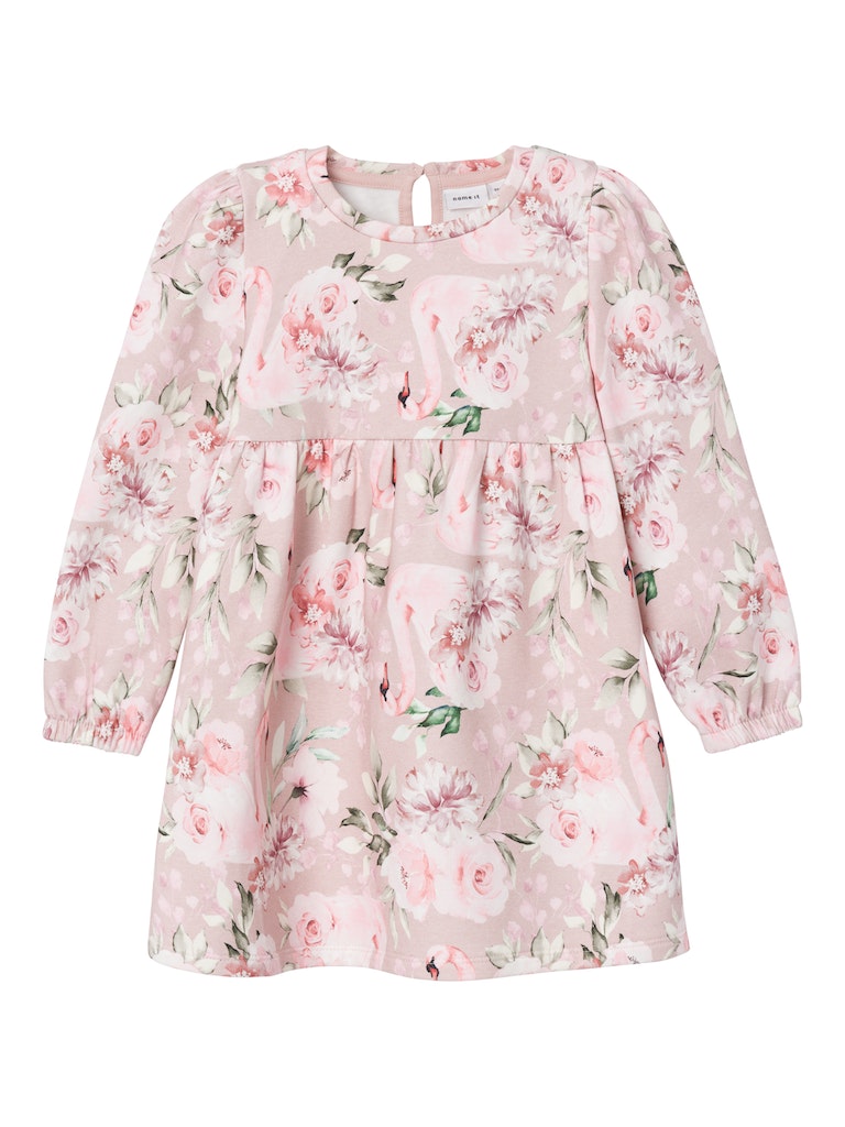 Name It Kjole LS Tonia Sweat Sepia Rose