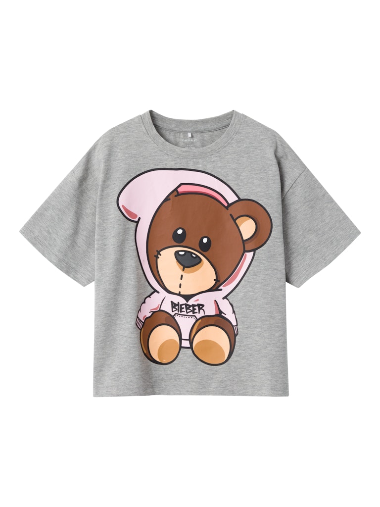 Name It T-shirt SS Jabb Justin Bieber Grey Melange