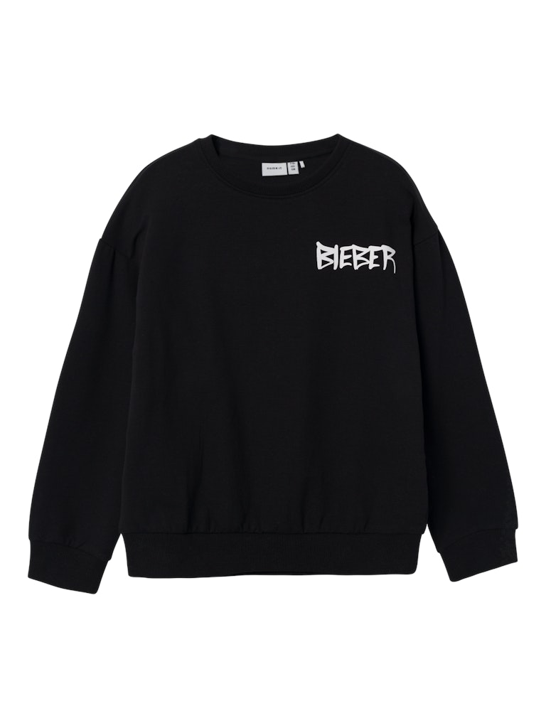 Name It Sweatshirt LS Jabs Justin Bieber Black - Billede 2