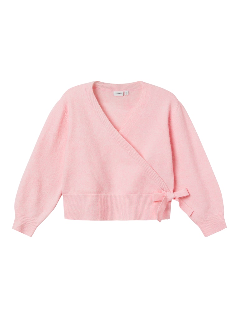 Name It Cardigan LS Strik Fallet Short Wrap Parfait Pink