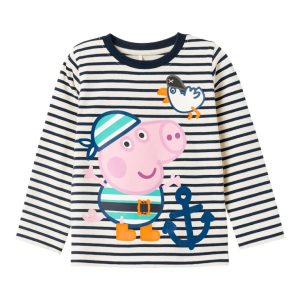 Name It Bluse LS Mister Gurli Gris Jet Stream