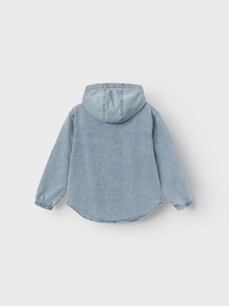 Name It Skjorte LS Denim Bo Hood Light Blue Denim - Billede 2