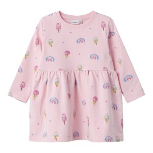 Name It Kjole LS Fransia Light Sweat Parfait Pink