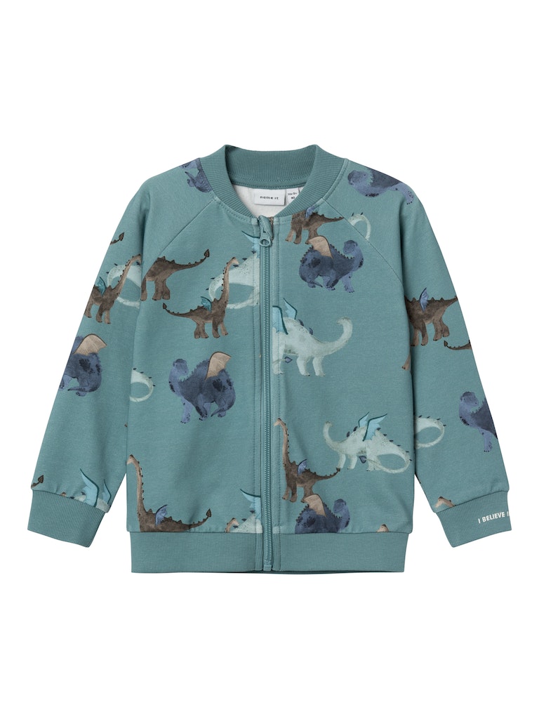 Name It Cardigan LS Sweat Dragon Mineral Blue