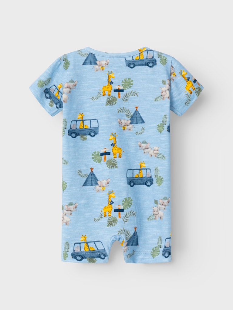 Name It Sommerdragt SS Hobin Sunsuit Chambray Blue - Billede 2