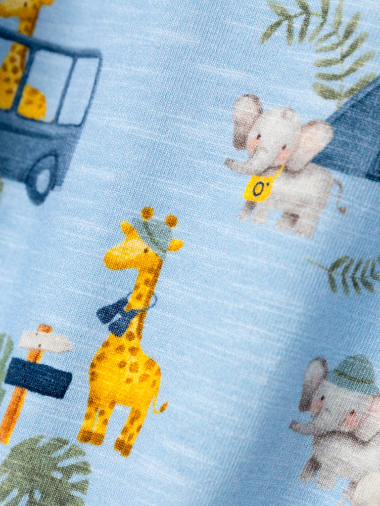 Name It Sommerdragt SS Hobin Sunsuit Chambray Blue - Billede 3