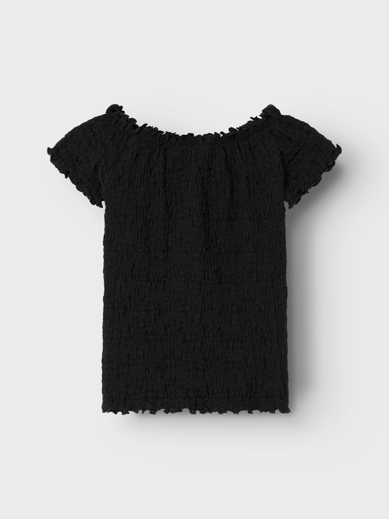 Name It Bluse SS Halisse Short Top Black - Billede 2