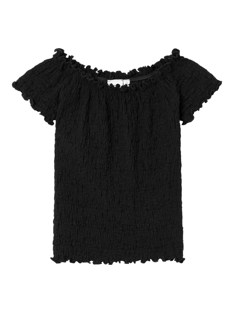 Name It Bluse SS Halisse Short Top Black