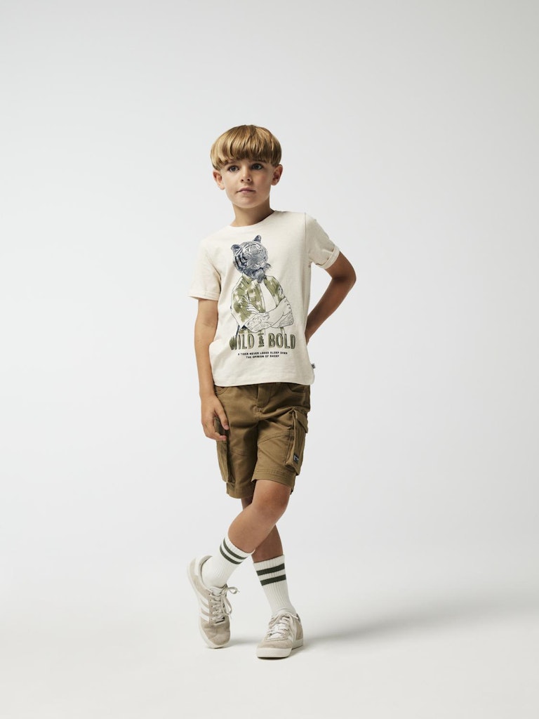 Name It T-shirt SS Hasimon Peyote Melange - Billede 4