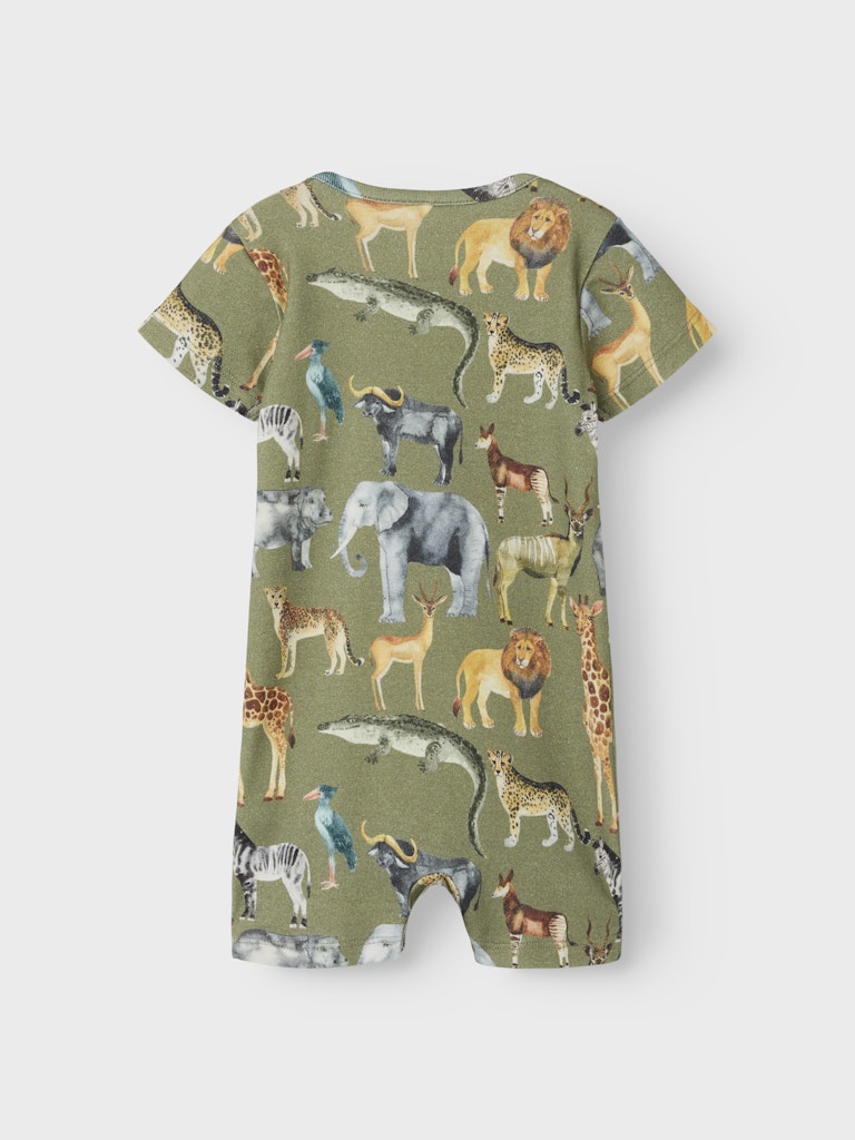 Name It Sommerdragt SS Jasen Sunsuit Oil Green - Billede 2