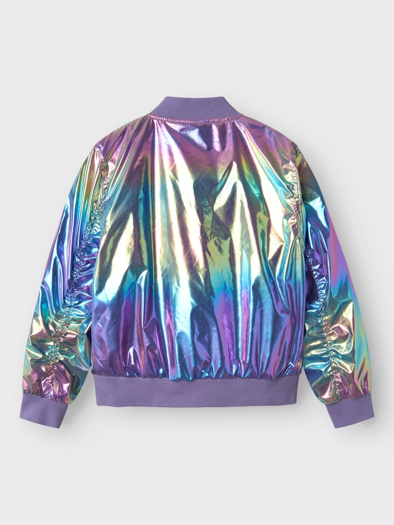 Name It Jakke Molina Bomber Jacket Shiny Amethyst Orchid - Billede 2