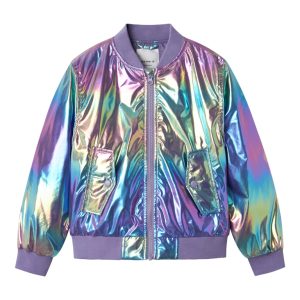 Name It Jakke Molina Bomber Jacket Shiny Amethyst Orchid