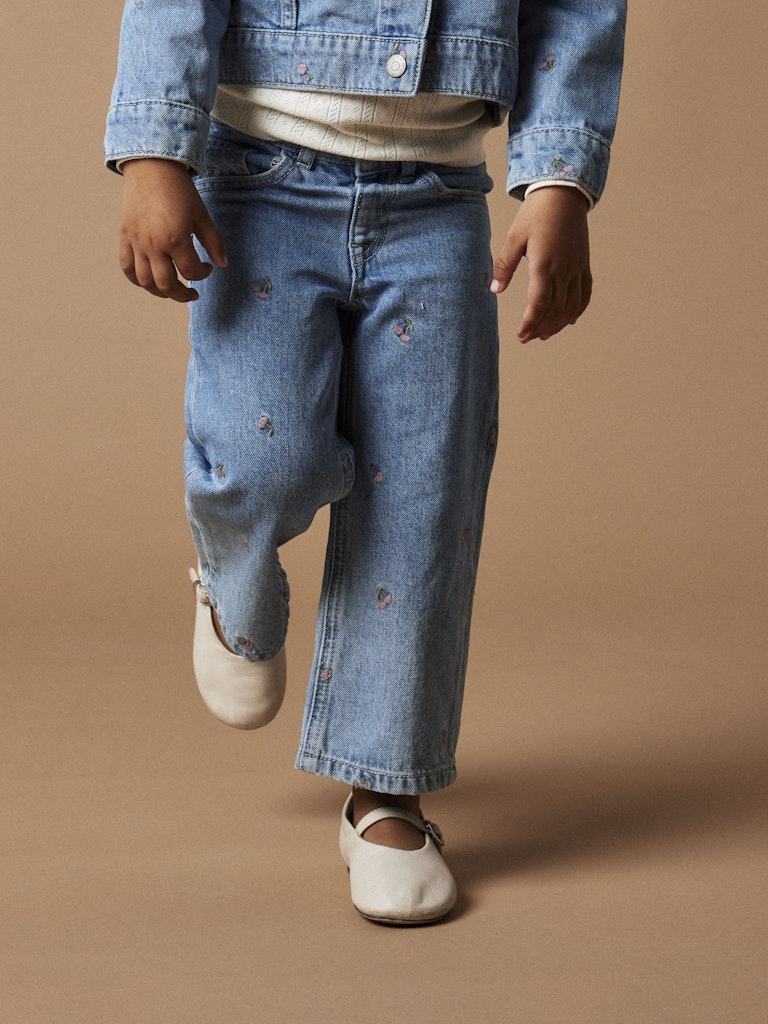 Name It Jeans Mini Rose Wide Light Blue Denim - Billede 4