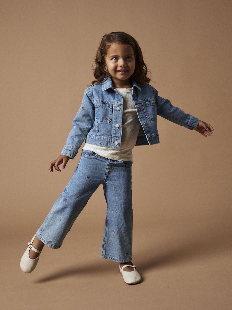 Name It Jeans Mini Rose Wide Light Blue Denim - Billede 5