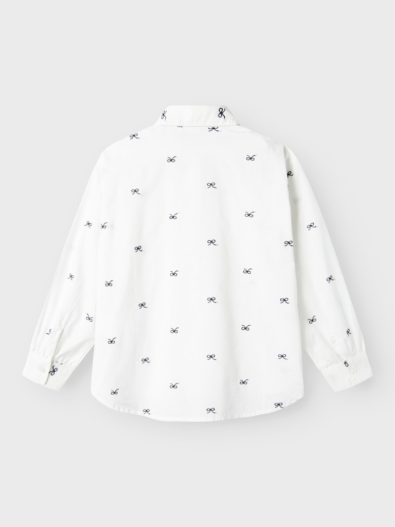 Name It Skjorte Kids LS Filippas Long Bright White - Billede 3