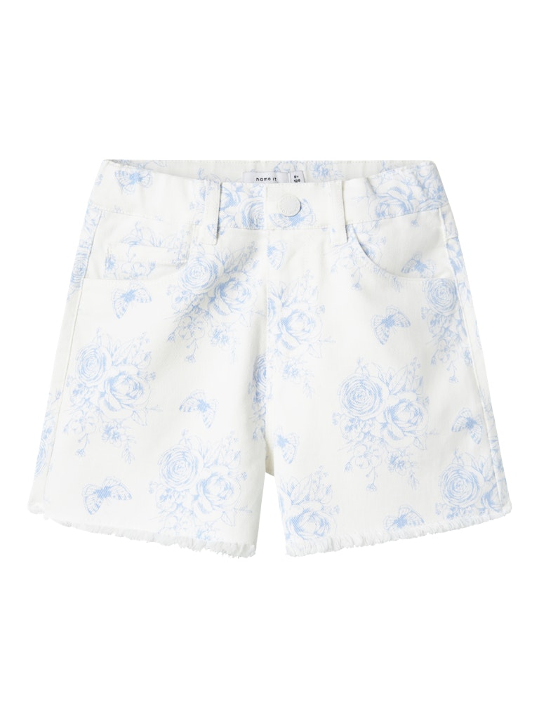 Name It Shorts Kids Rose Mom Twill Bright White