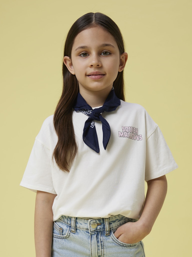 Name It T-shirt SS Kids Muba Squish Mallows Cloud Dancer - Billede 4