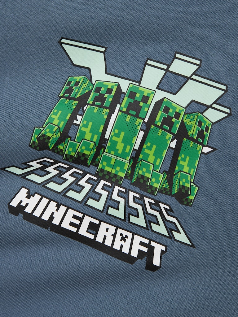 Name It T-shirt SS Mamun Minecraft Blue Mirage - Billede 3