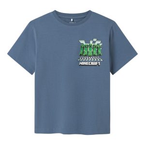 Name It T-shirt SS Mamun Minecraft Blue Mirage