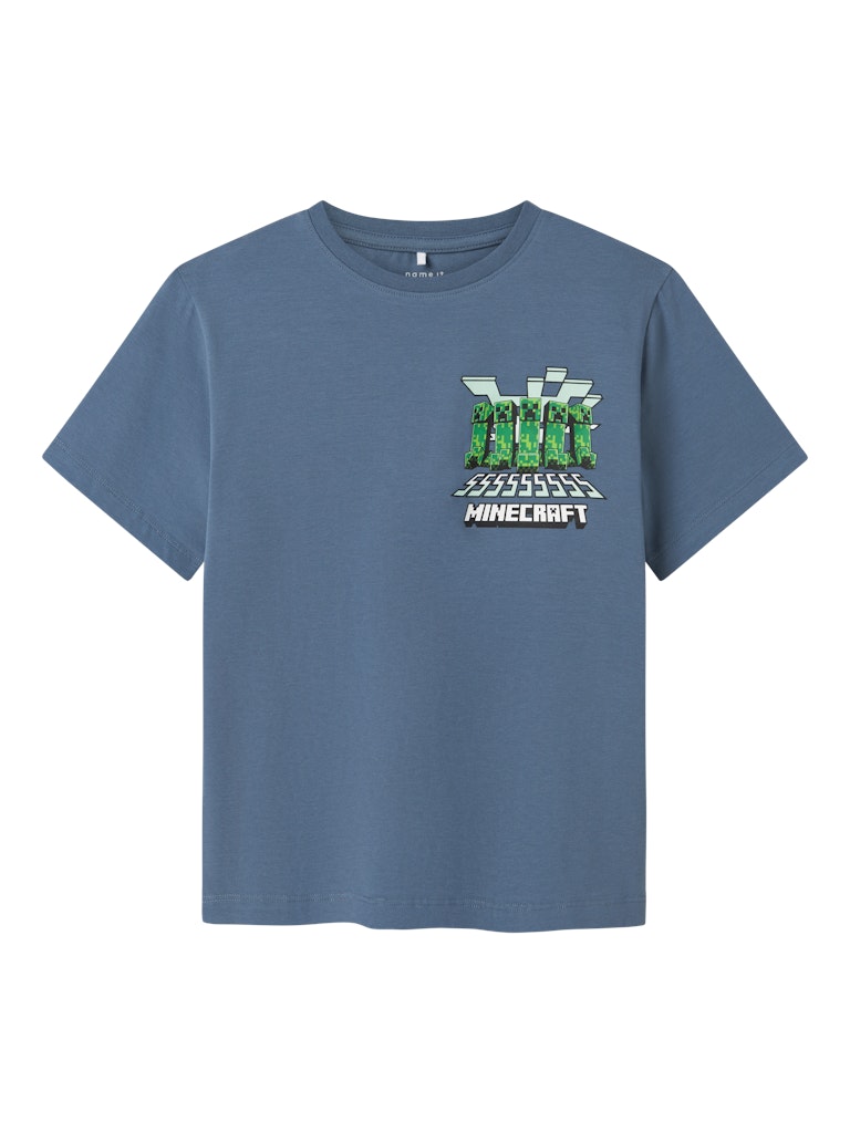 Name It T-shirt SS Mamun Minecraft Blue Mirage