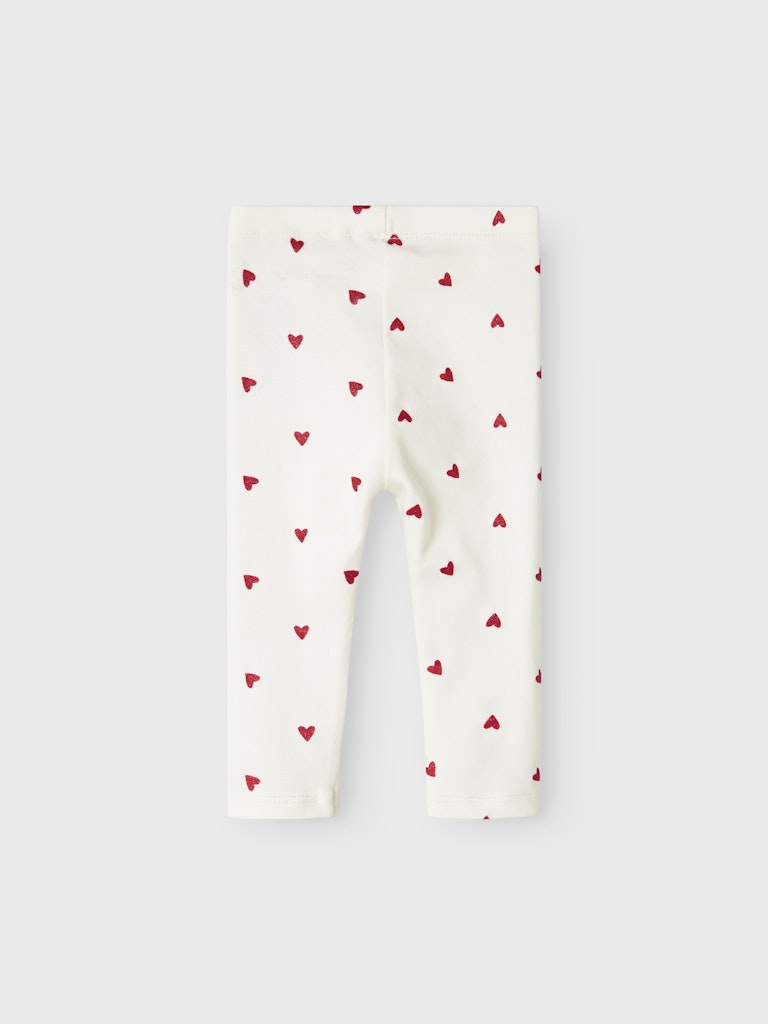 Name It Leggins Baby Heart Cloud Dancer - Billede 2