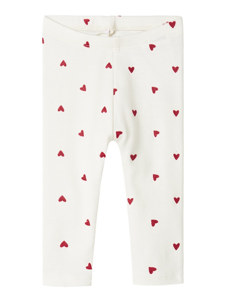 Name It Leggins Baby Heart Cloud Dancer